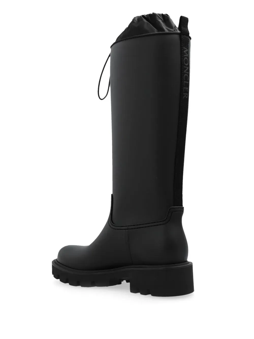 MONCLER Black Kickstream Rain Boots