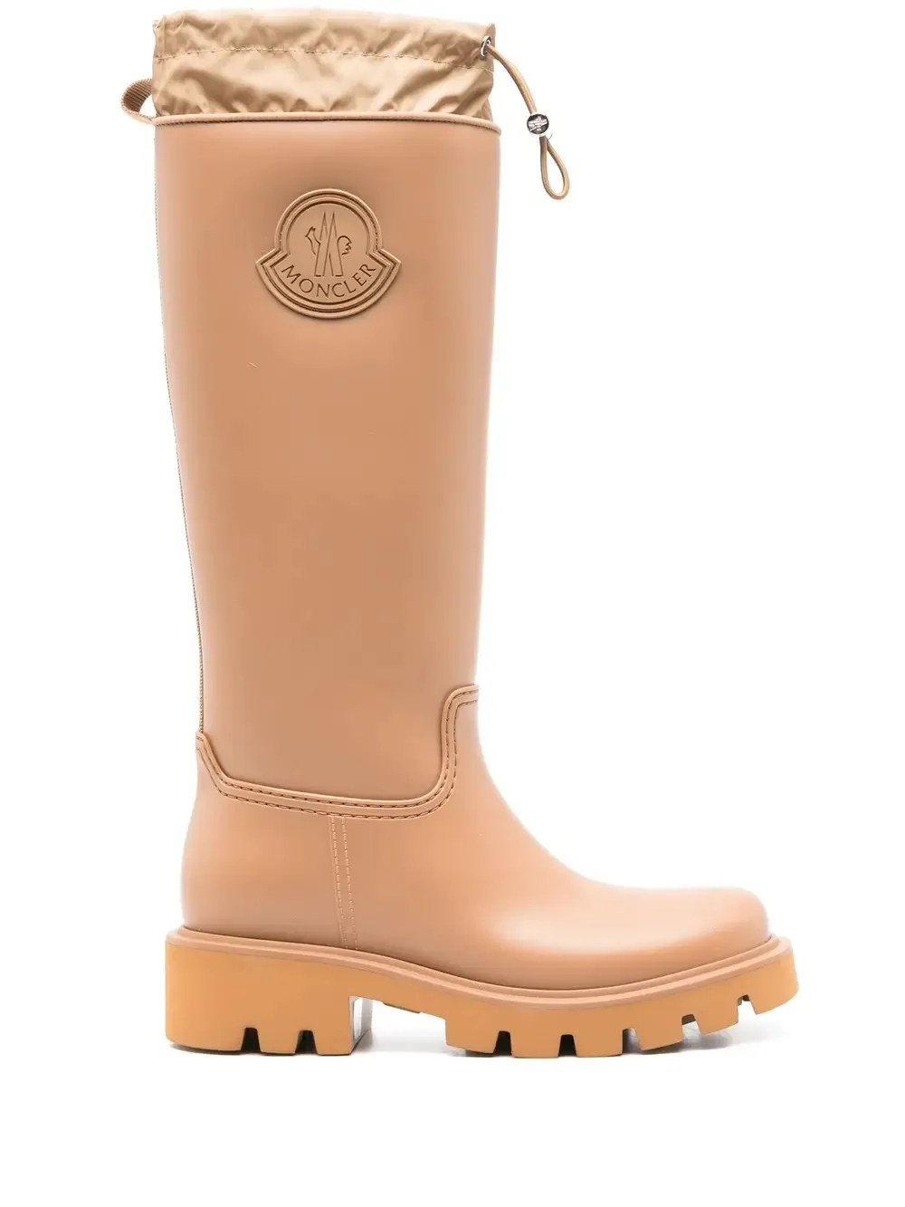 MONCLER Brown Kickstream Rain Boots