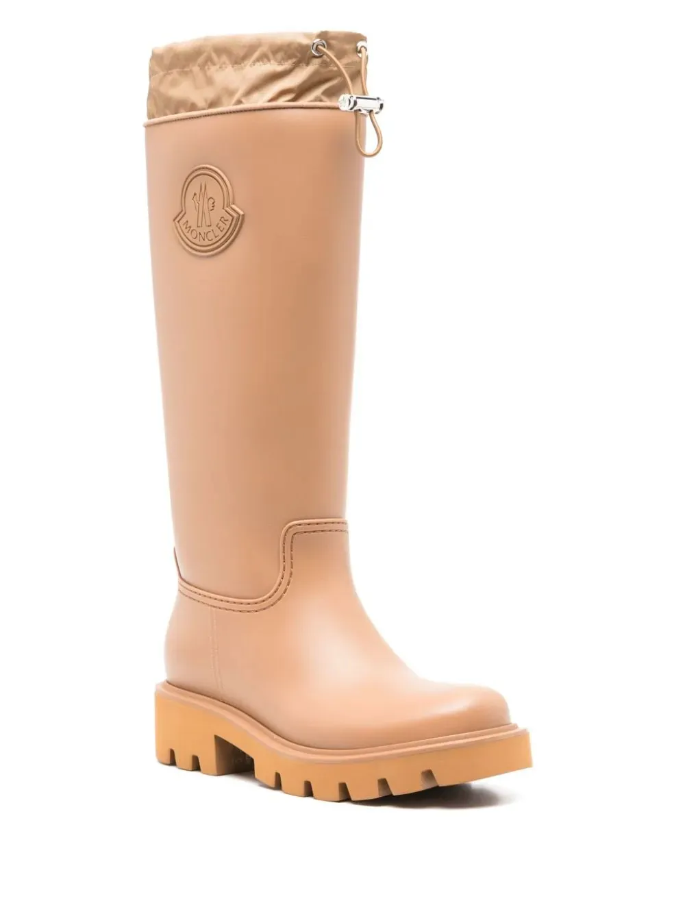 MONCLER Brown Kickstream Rain Boots