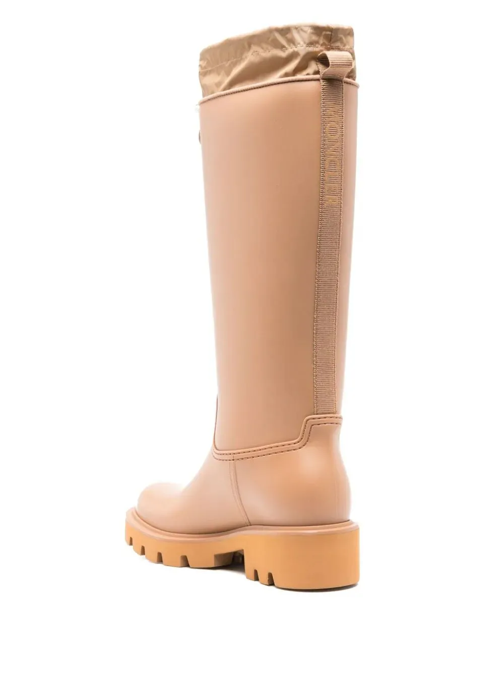 MONCLER Brown Kickstream Rain Boots