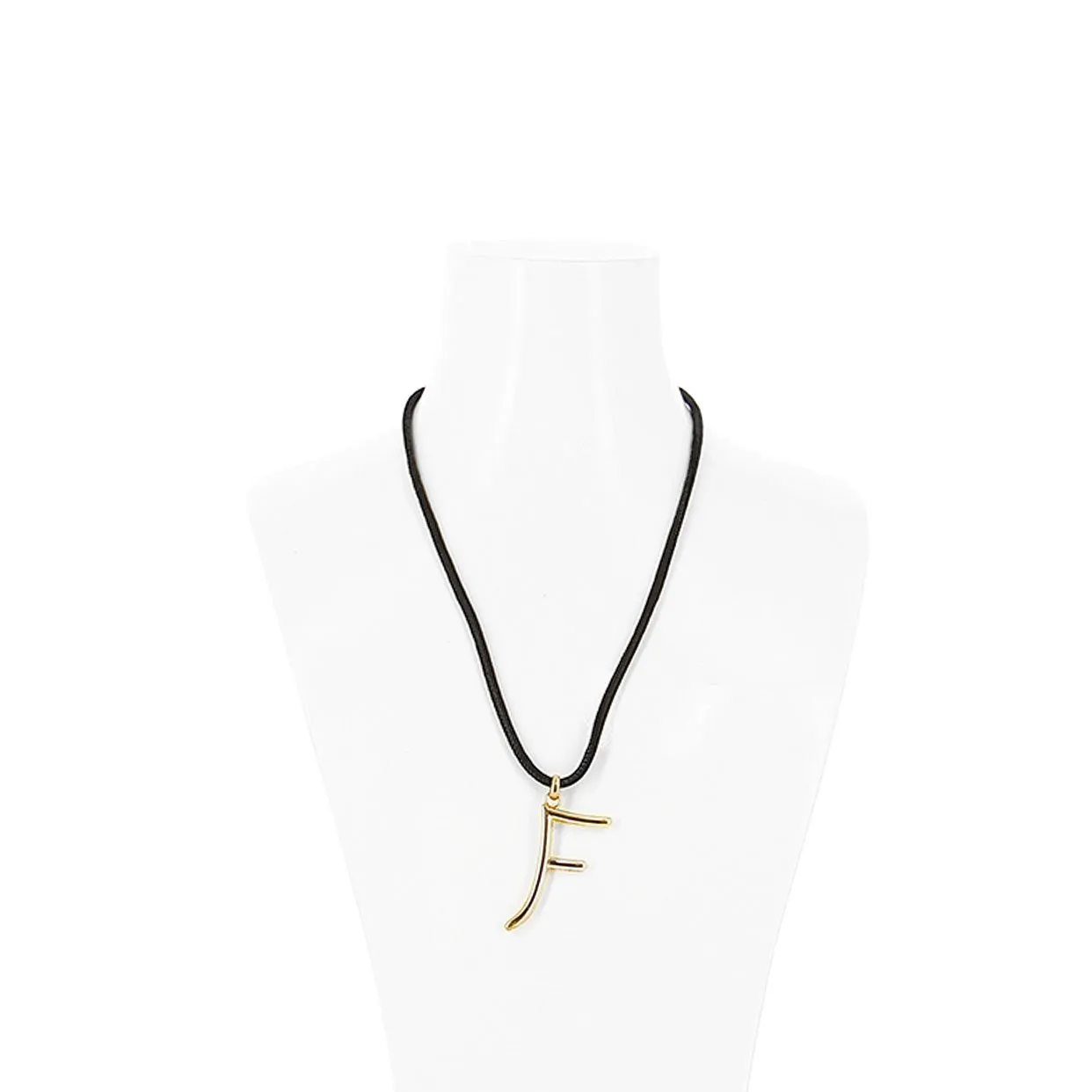 Monogram “F” Necklace The Ekfrasis Gold