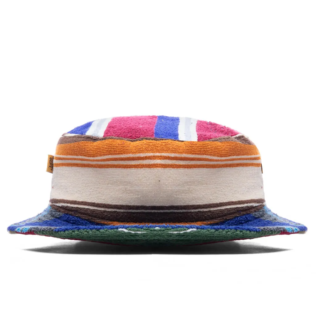 Multicolored Terry Cloth Bucket Hat