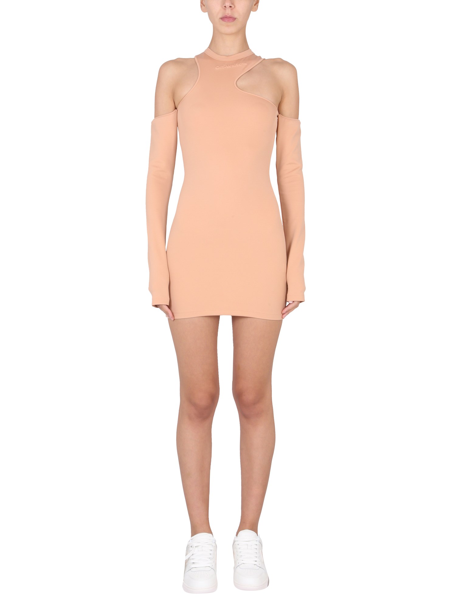 Off-White Mini Asymmetric Dress