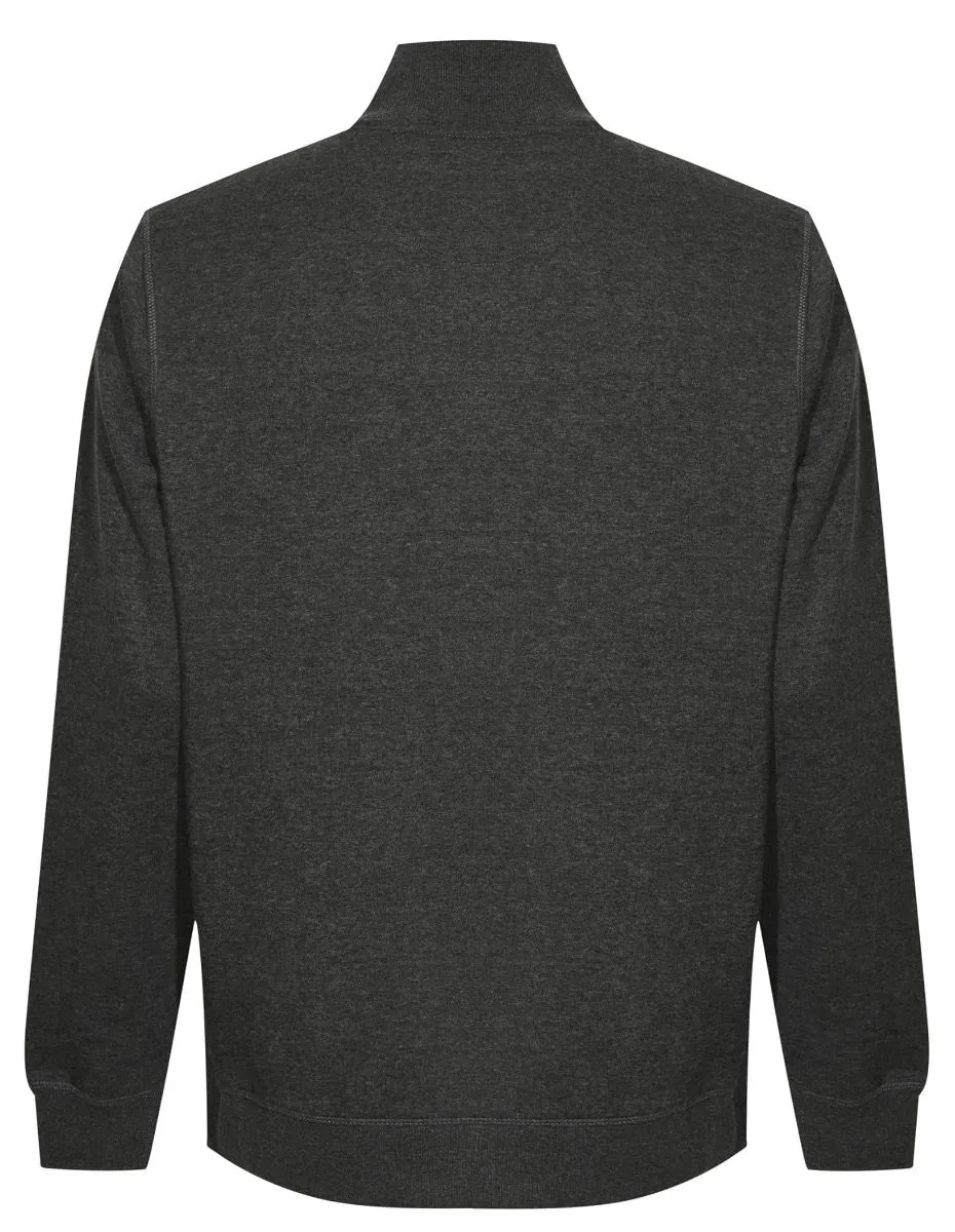 DK Charcoal Heather Original Penguin Quarter Zip Sweatshirts