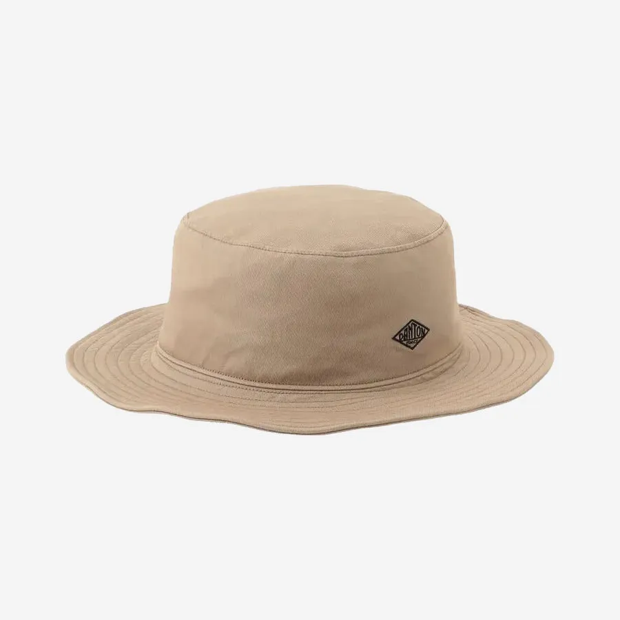 Pale Khaki Cotton Twill Adjustable Jungle Bucket Hat