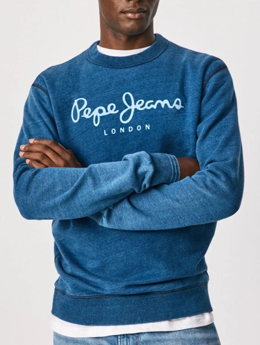 Pepe Jeans Dindigo Logo Sweatshirts in Indigo