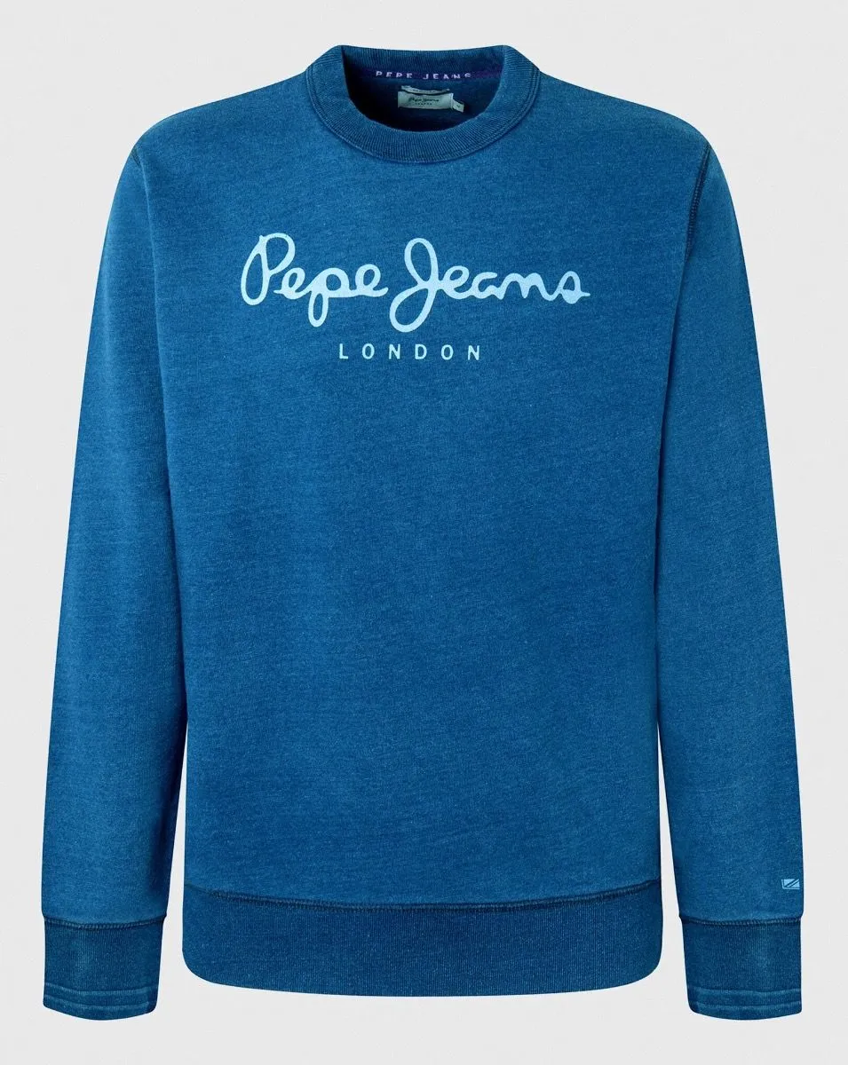 Pepe Jeans Dindigo Logo Sweatshirts in Indigo