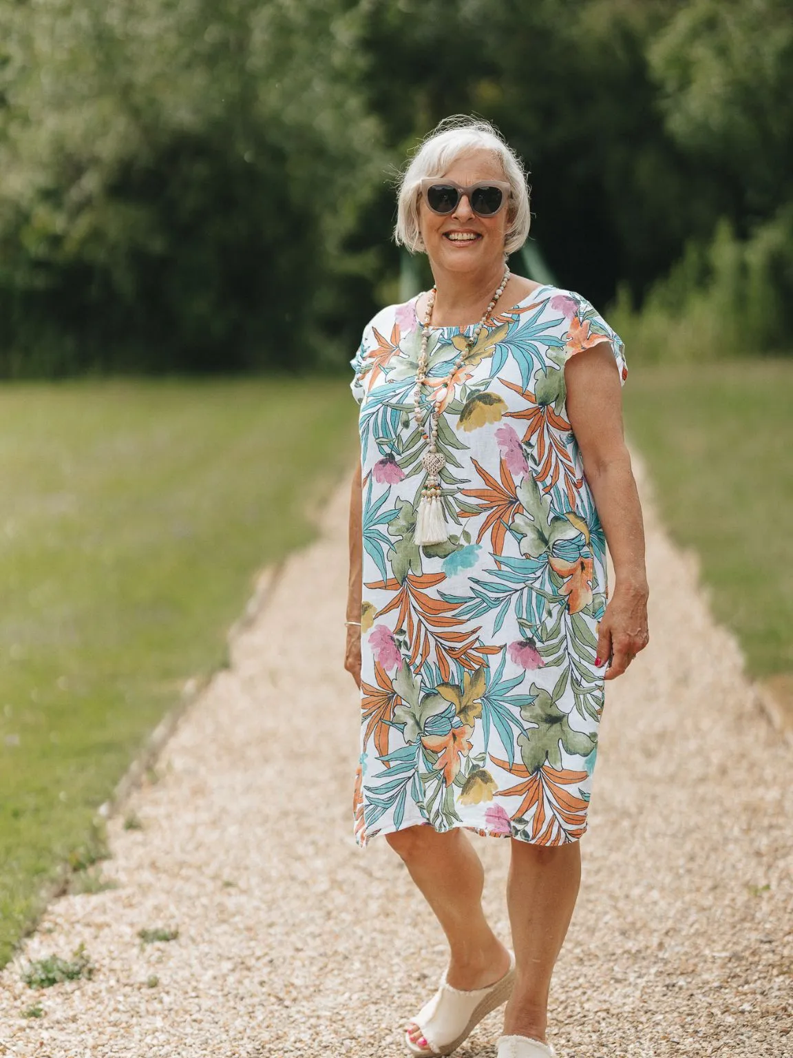 Colorful Flowery Pocket Dress Kim