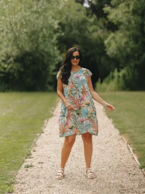 Colorful Flowery Pocket Dress Kim