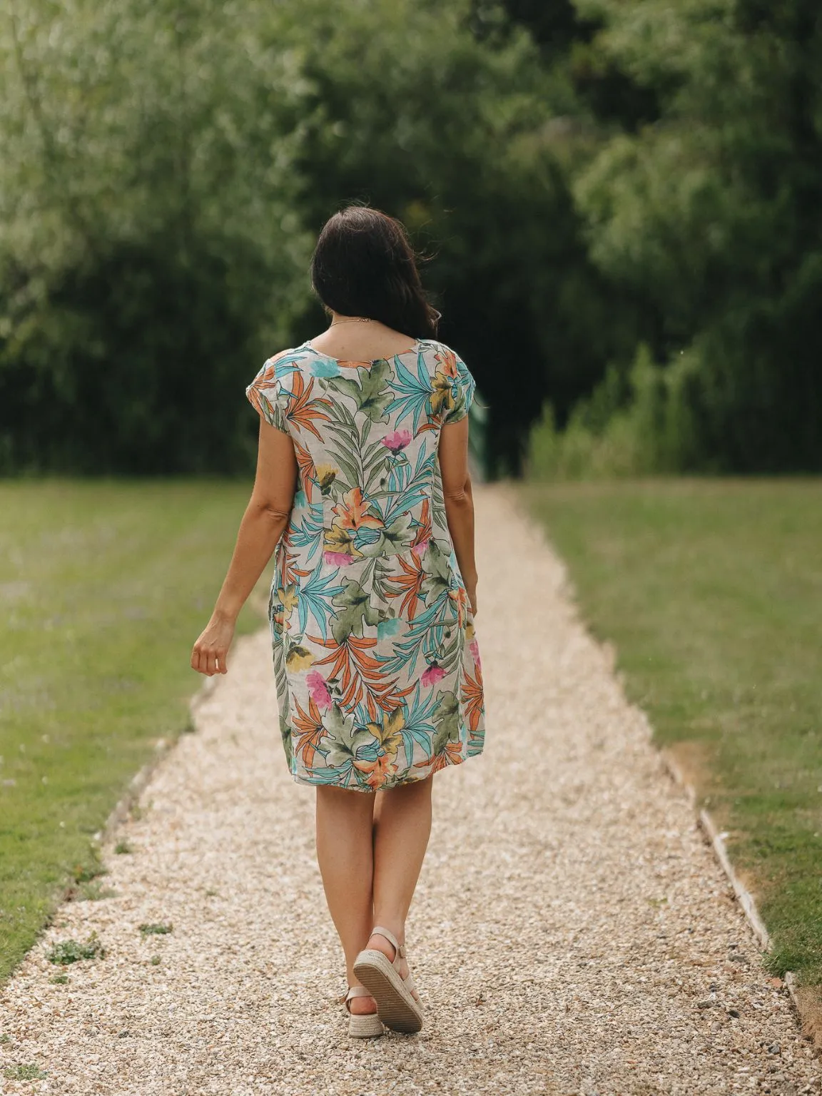 Colorful Flowery Pocket Dress Kim