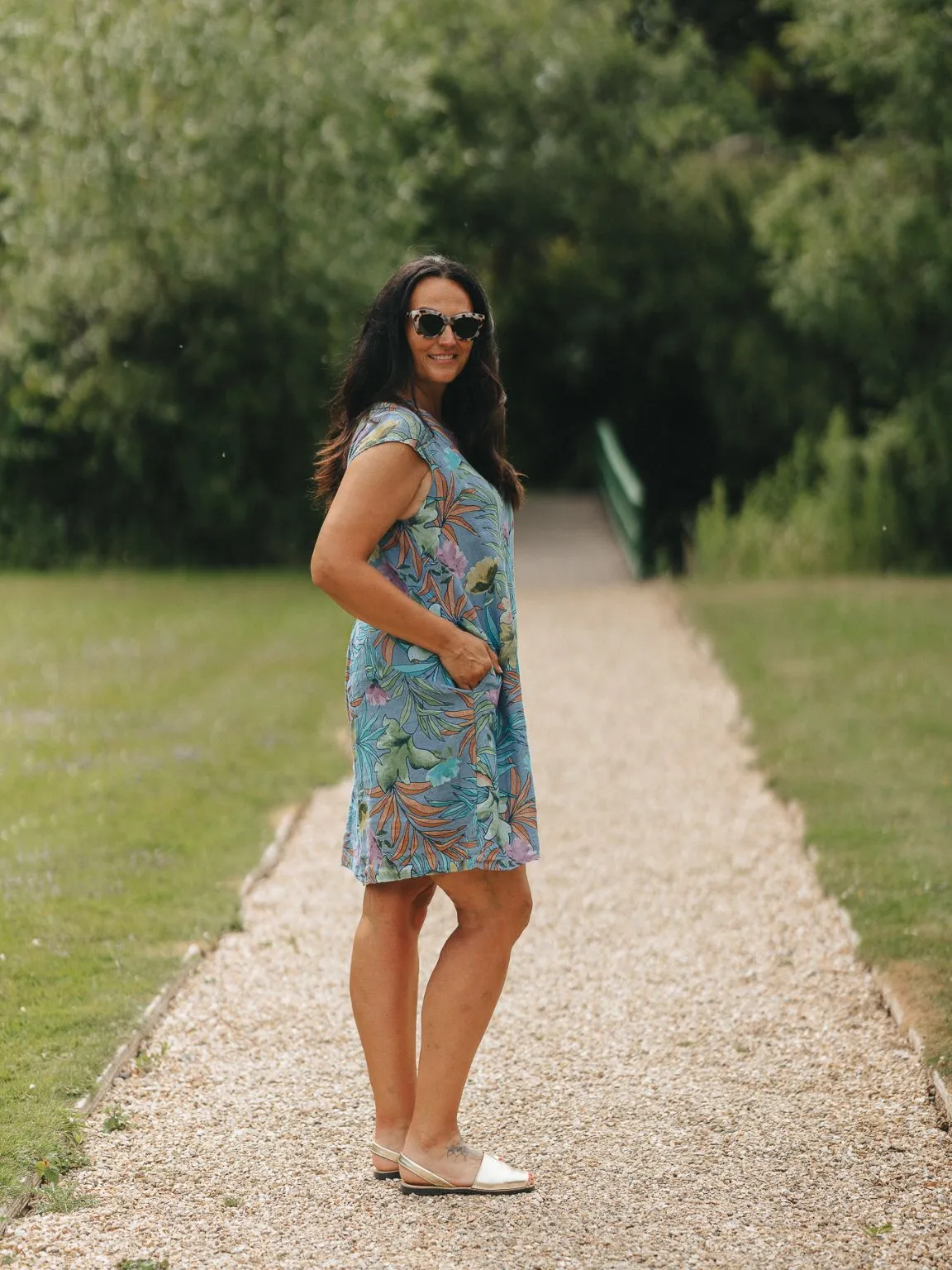 Colorful Flowery Pocket Dress Kim