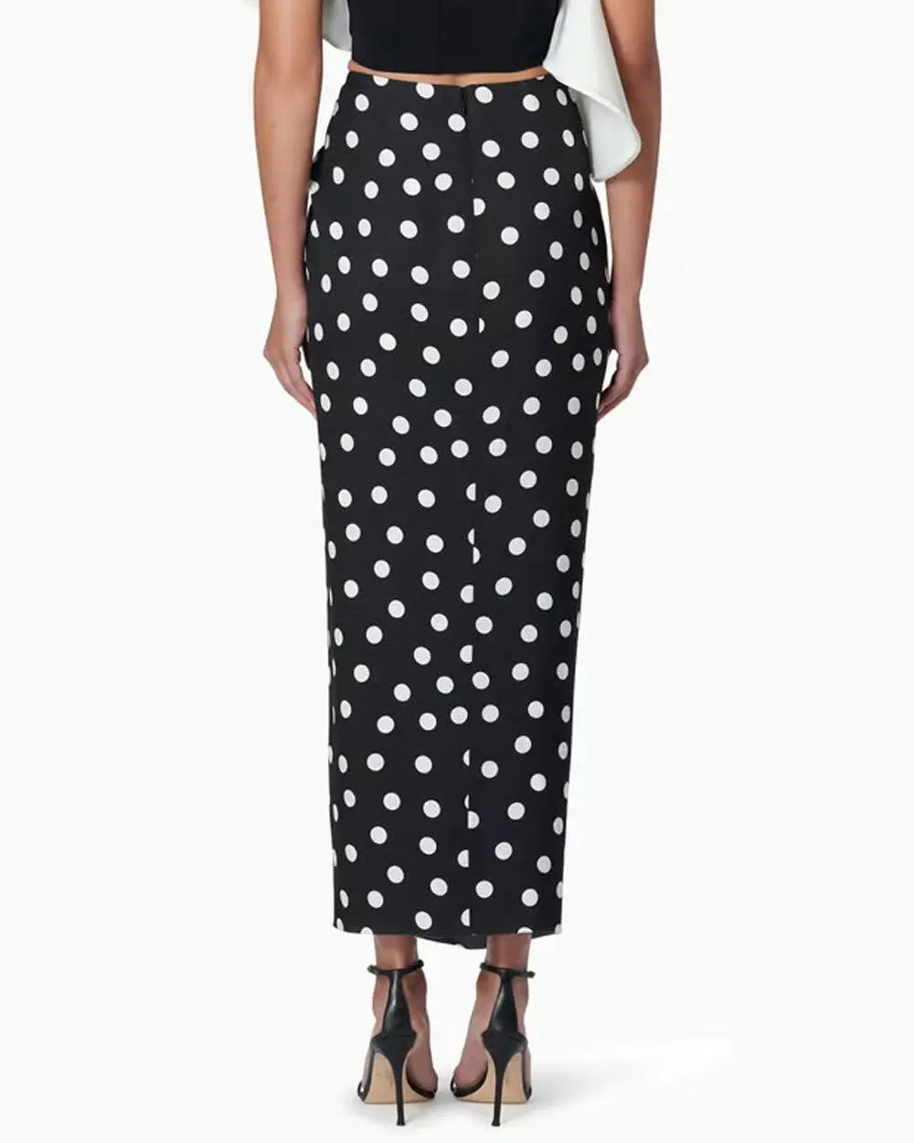 Polka Dot Sarong Wrap Skirt