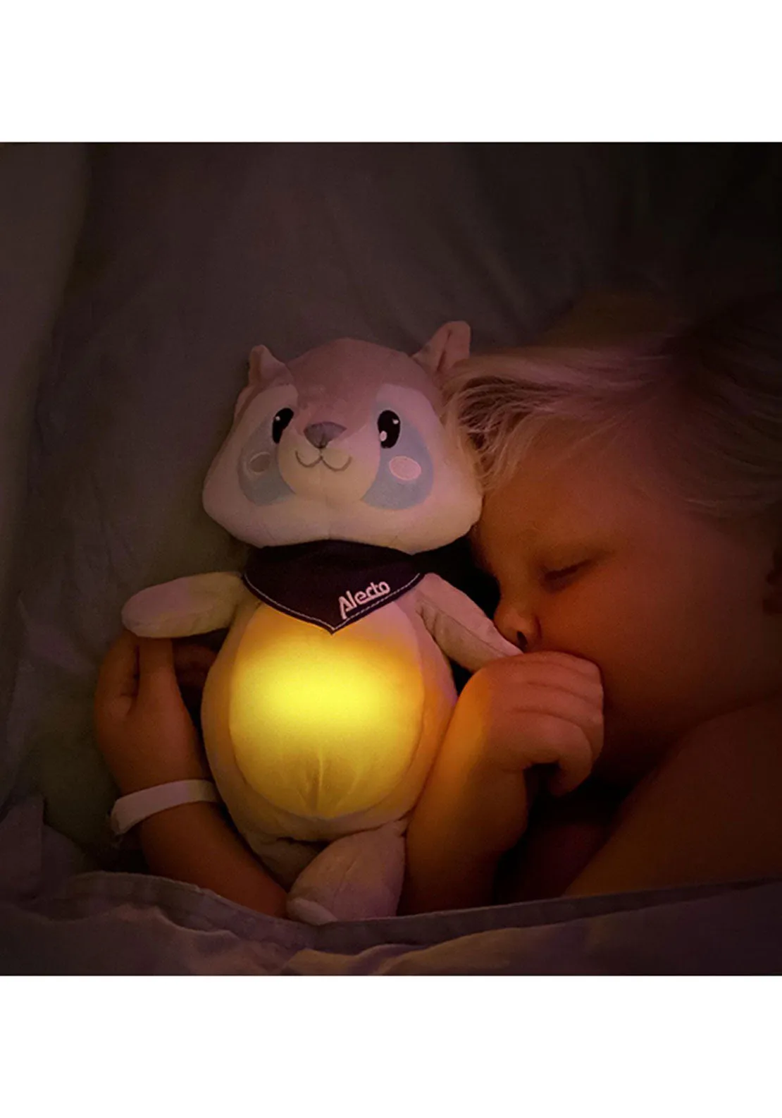 Cuddly Raccoon and Nightlight Combo