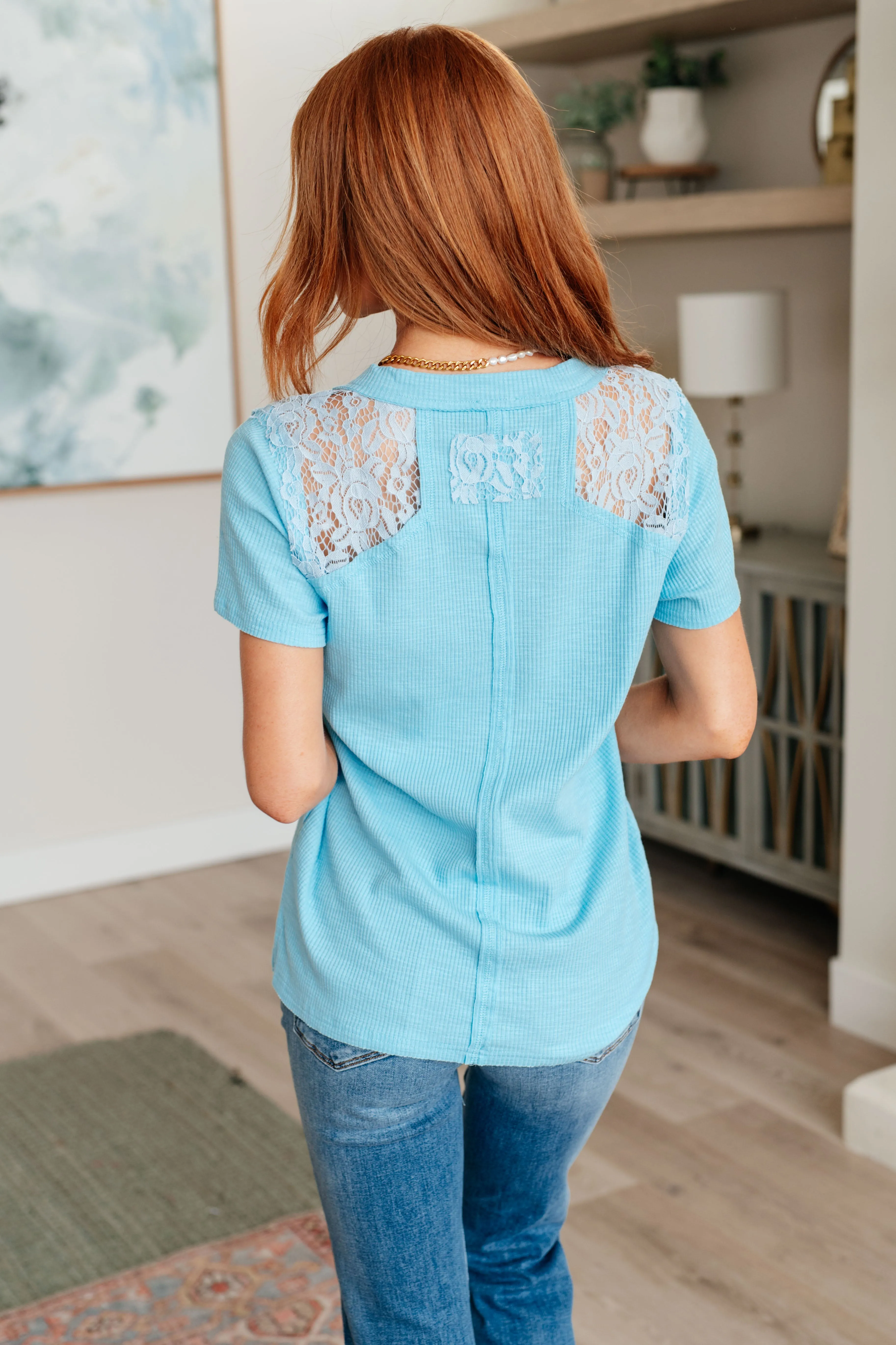 Emotive Rainy Day Lace Top