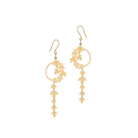 Gold Autumn Leaves Earrings by Garo Boyadjian