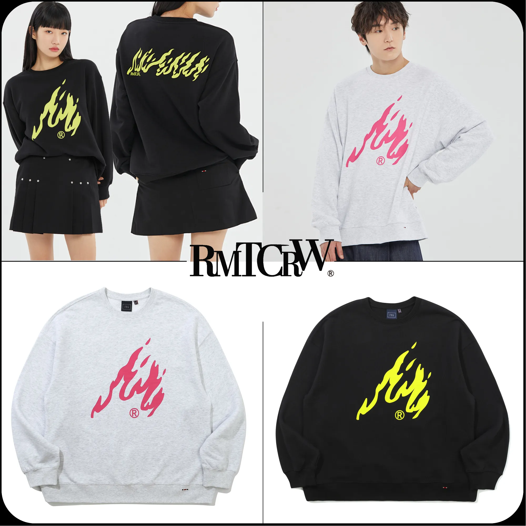 Romantic Crown [Romantic Crown] Blaze Logo Crewneck