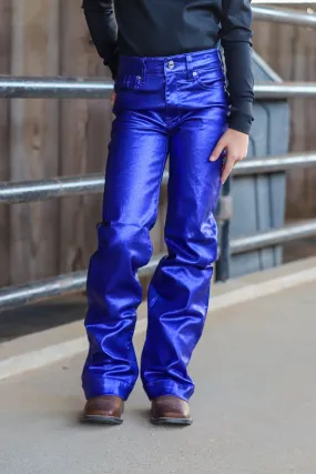 Royal Blue Metallic Trouser