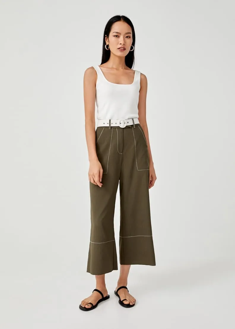 Sara Belted Wide Leg Culottes