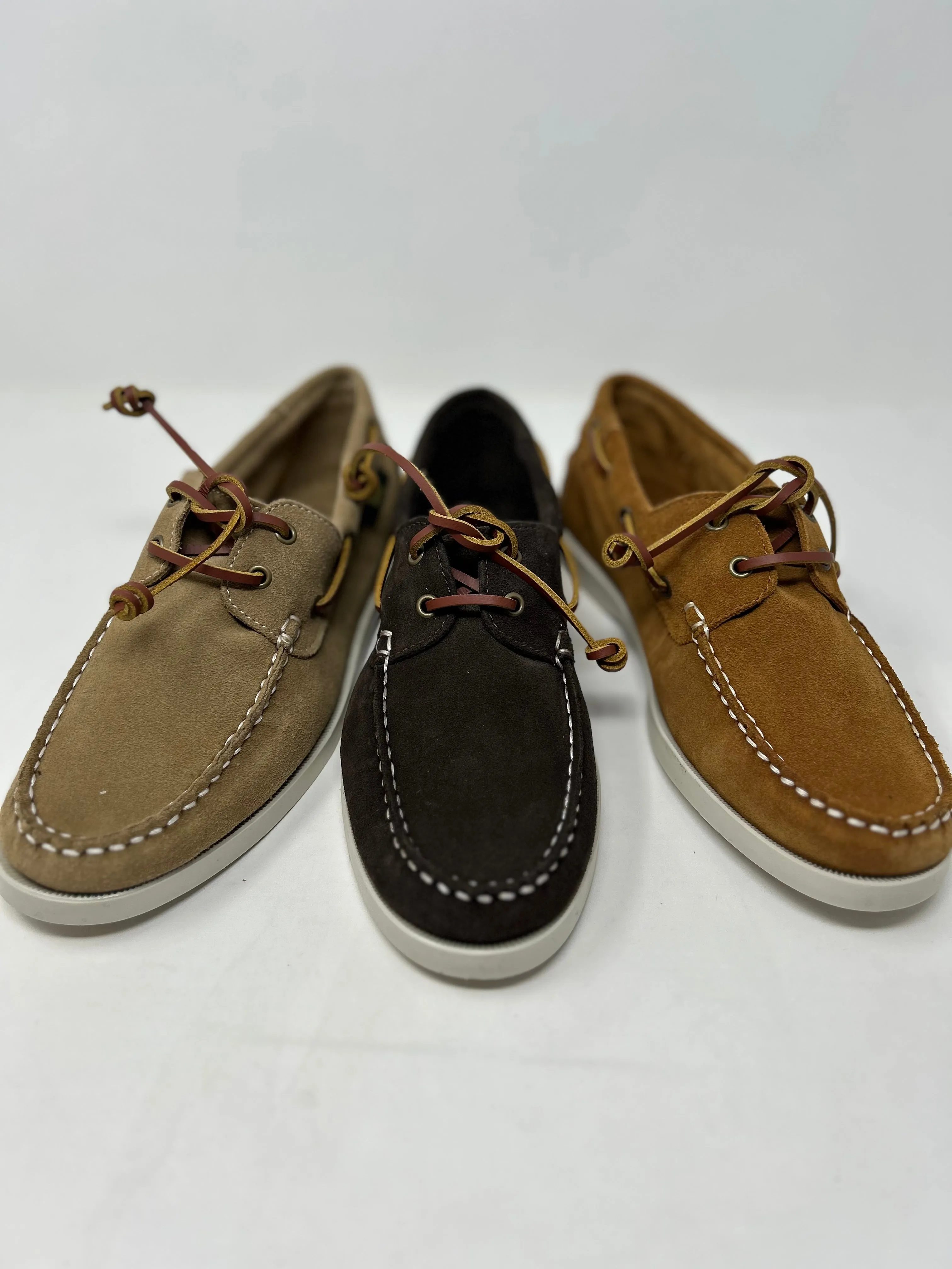 SAXONE BARCA LACCI SUEDE BROWN