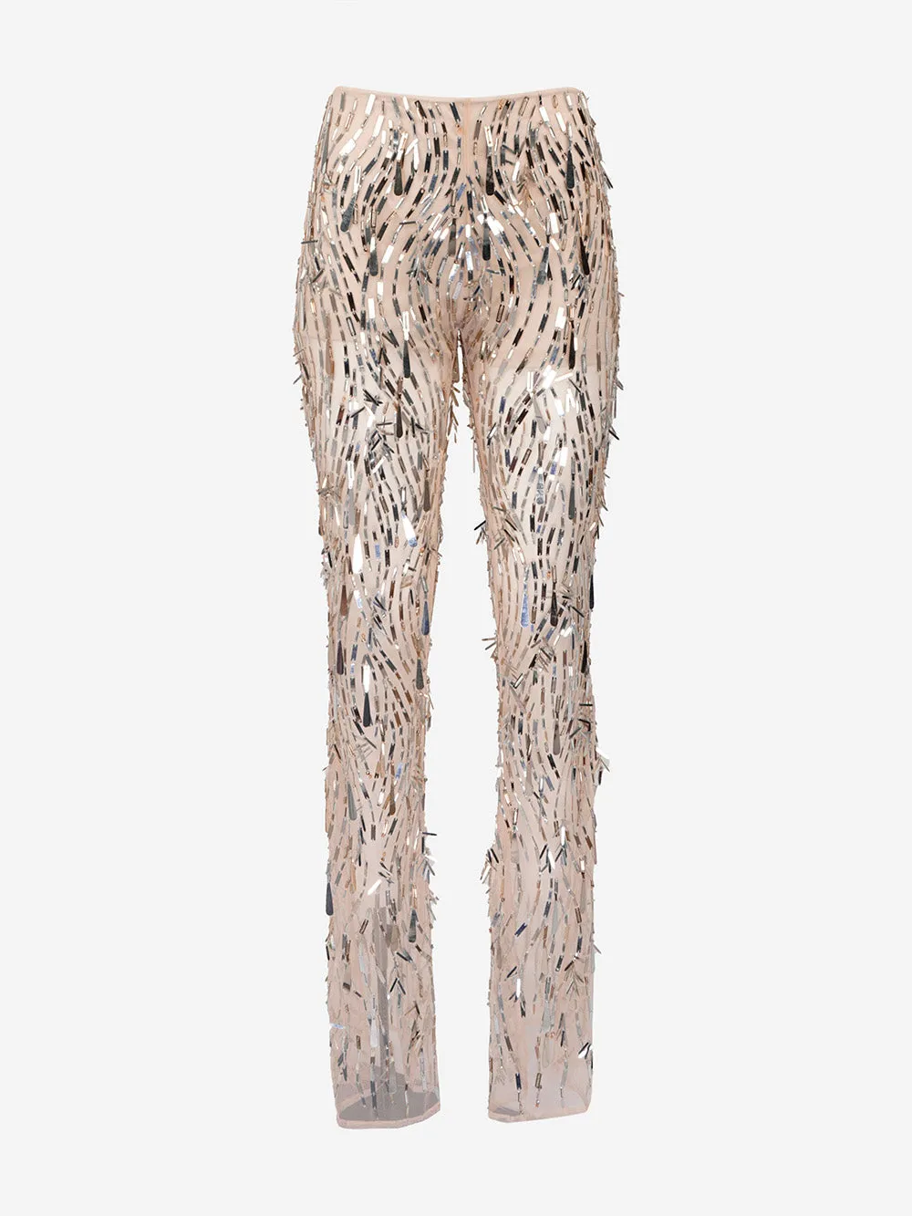 Tulle Effect Pant with Sequins