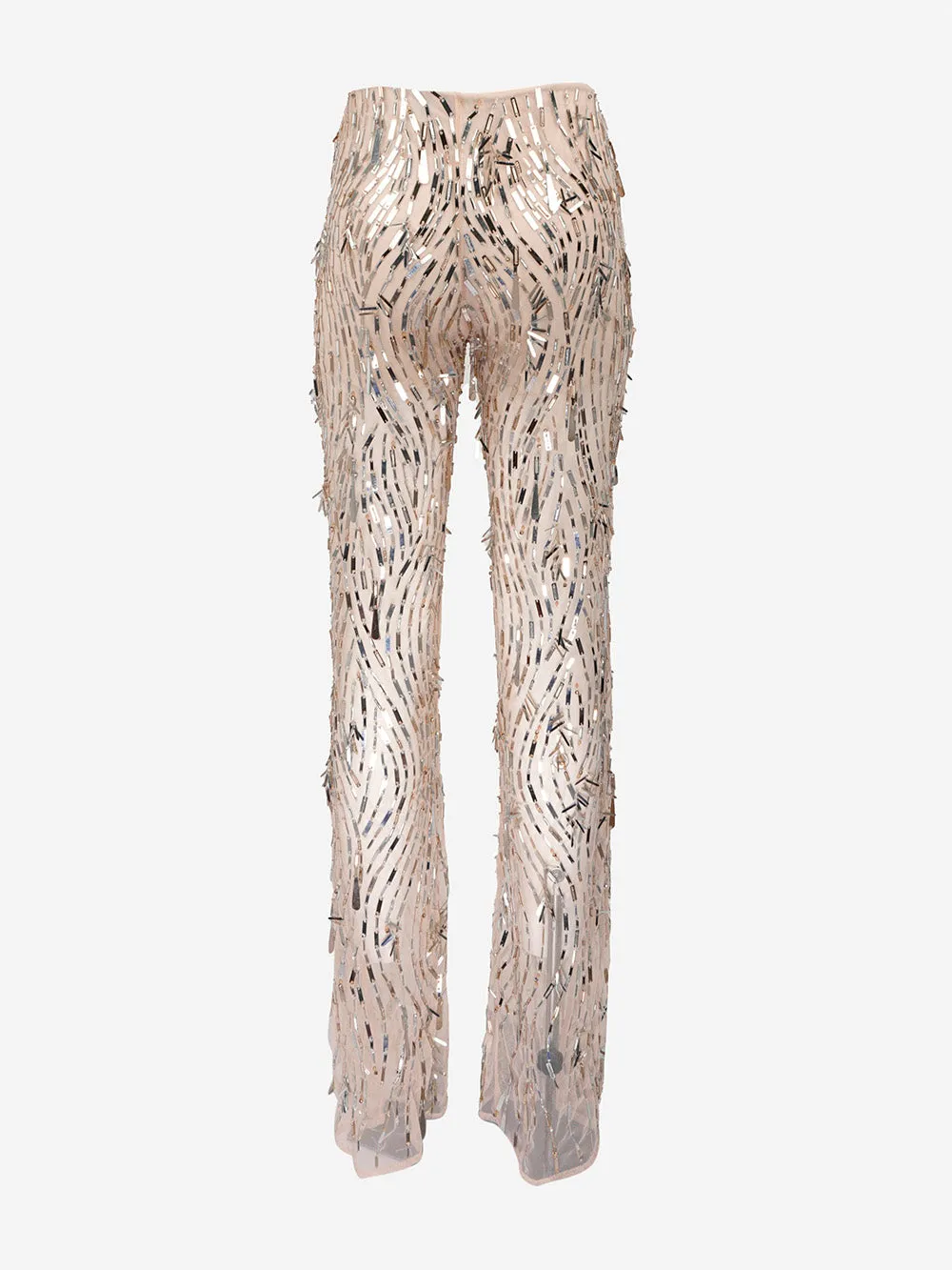 Tulle Effect Pant with Sequins