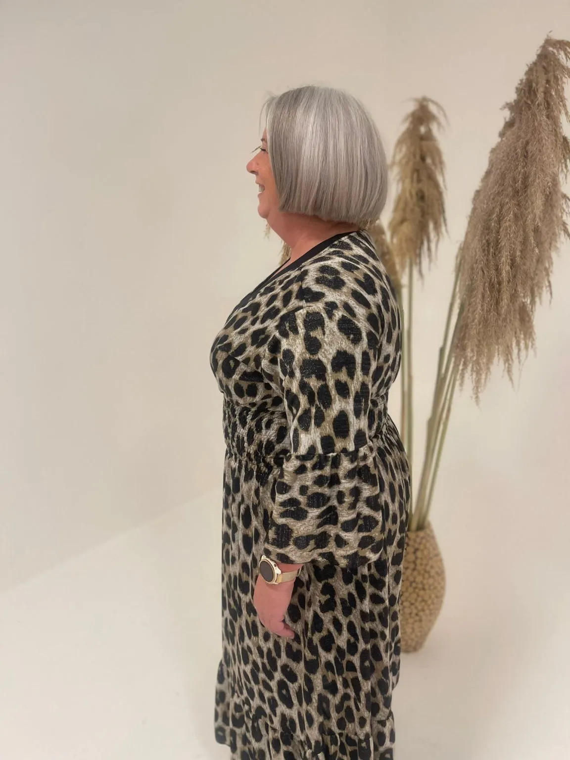 Sparkly Leopard Maxi Dress Phyllis