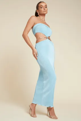 Sky Blue Asha Strapless Dress