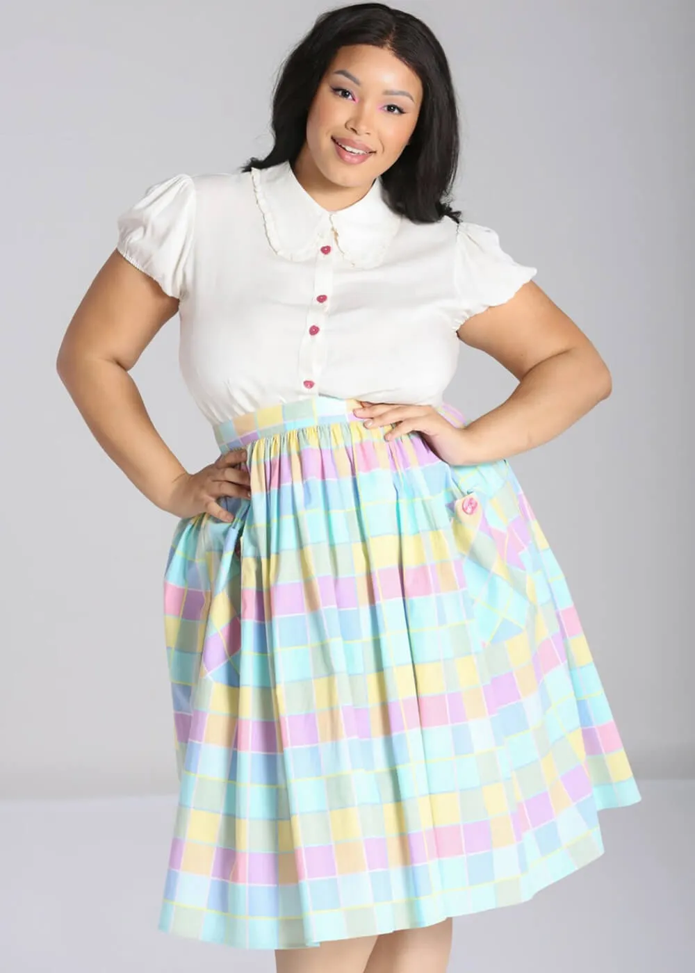 Stylish Skye Check Skirt