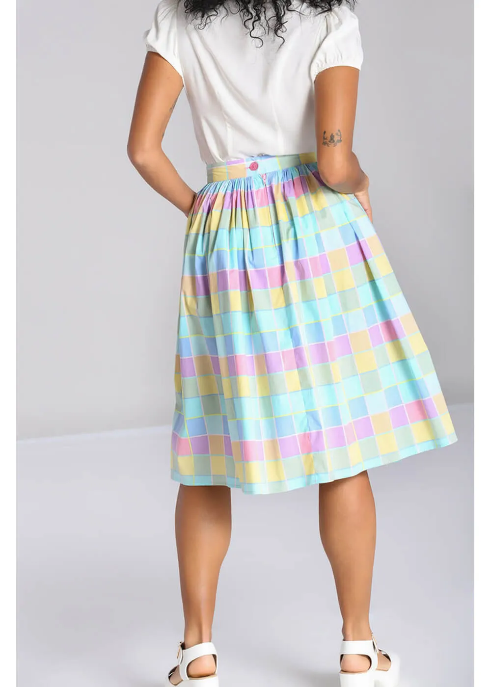 Stylish Skye Check Skirt