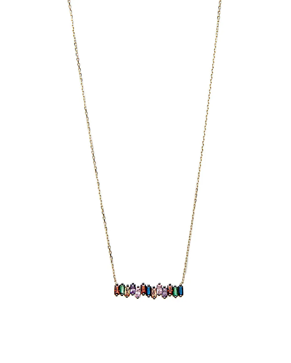 Baguette Style Necklace