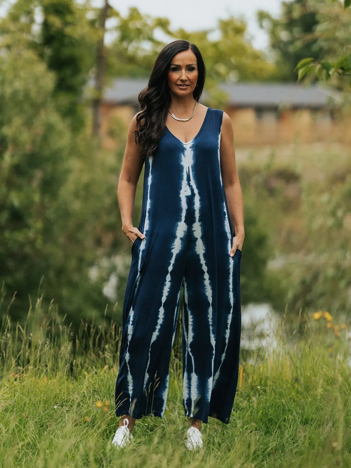 Sleeveless Tie Dye Jumpsuit Harmony