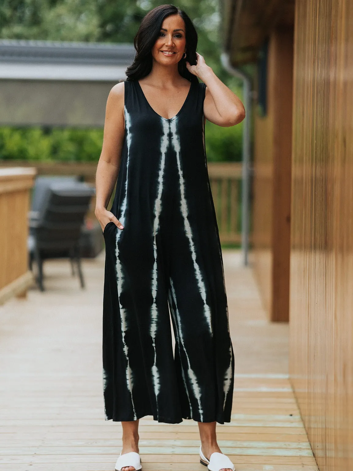 Sleeveless Tie Dye Jumpsuit Harmony