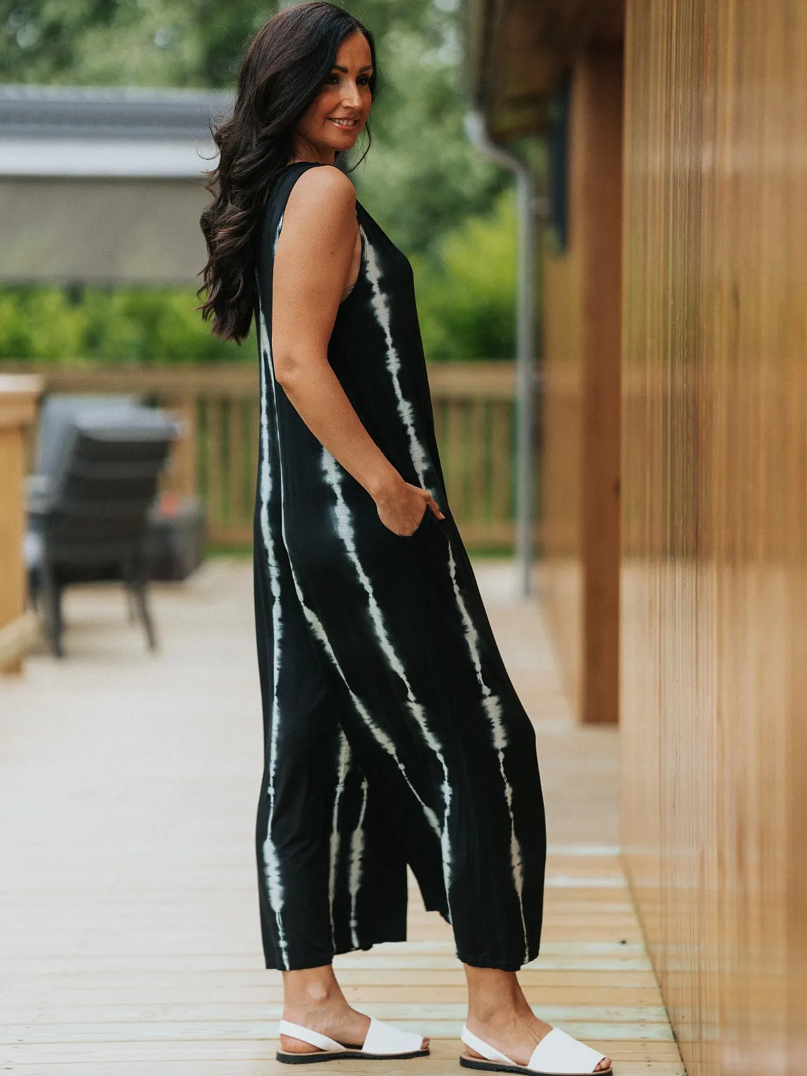 Sleeveless Tie Dye Jumpsuit Harmony