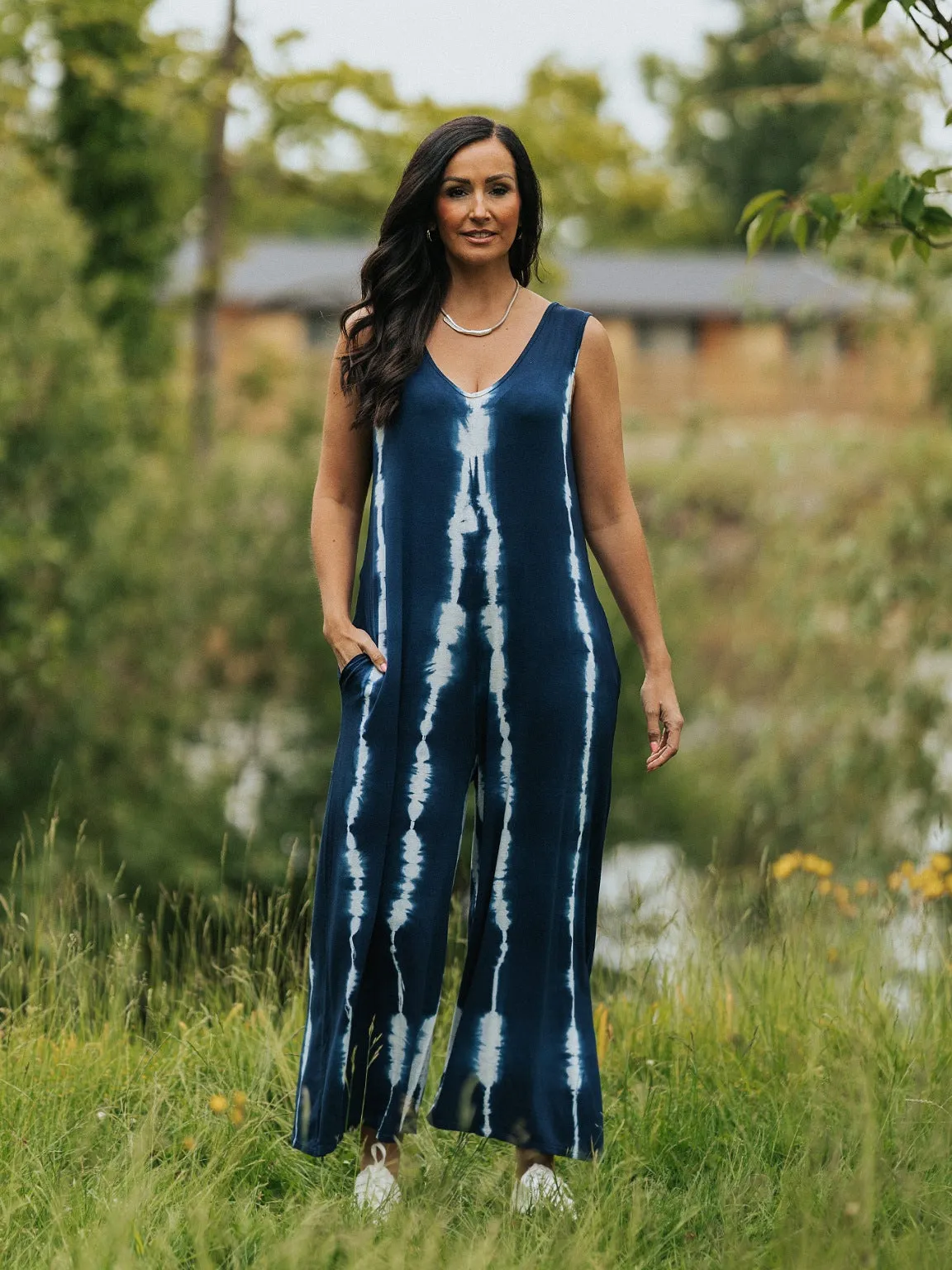 Sleeveless Tie Dye Jumpsuit Harmony