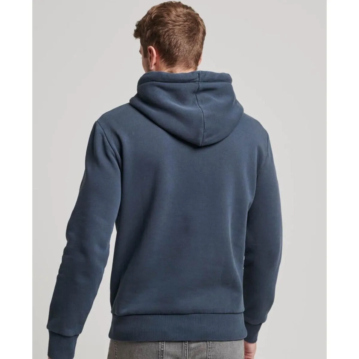 Superdry Premium Good Logo Hooded Sweatshirt Midnight Navy