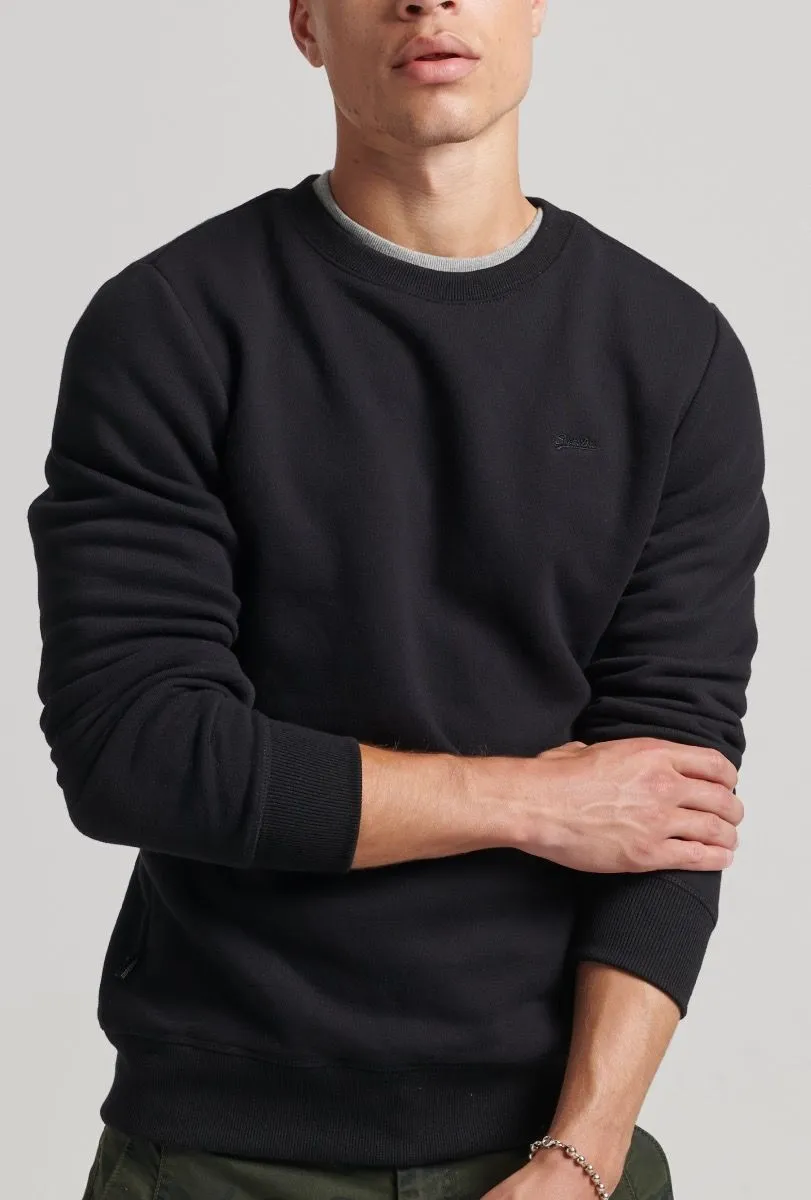 Superdry Vintage Crew Neck Sweatshirts in Black