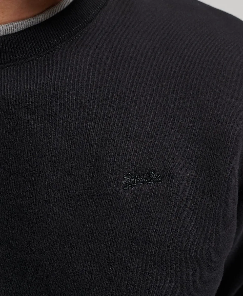 Superdry Vintage Crew Neck Sweatshirts in Black