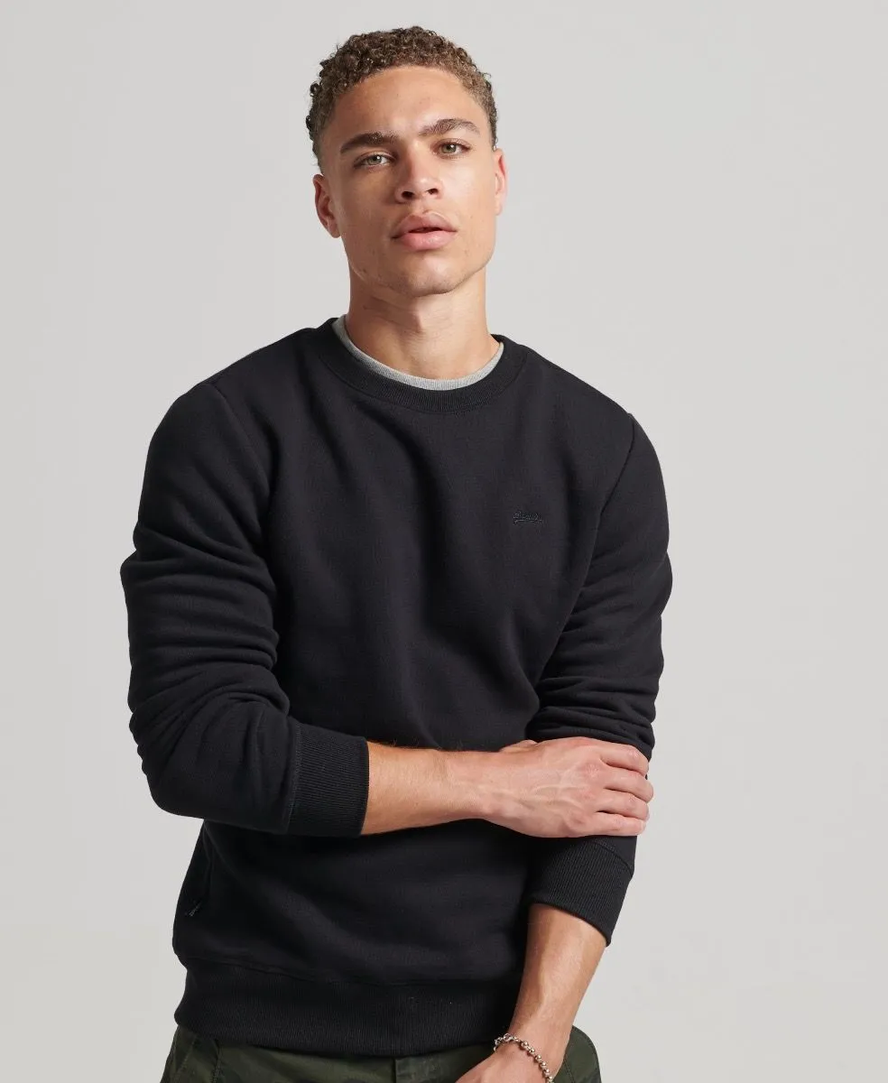 Superdry Vintage Crew Neck Sweatshirts in Black