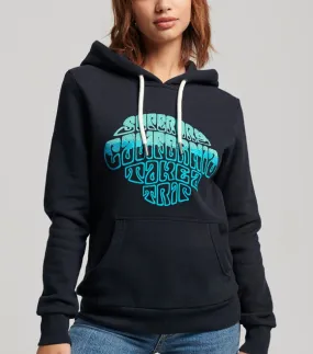 Superdry Women's Fantaisie Hooded Sweatshirt Eclipse Navy