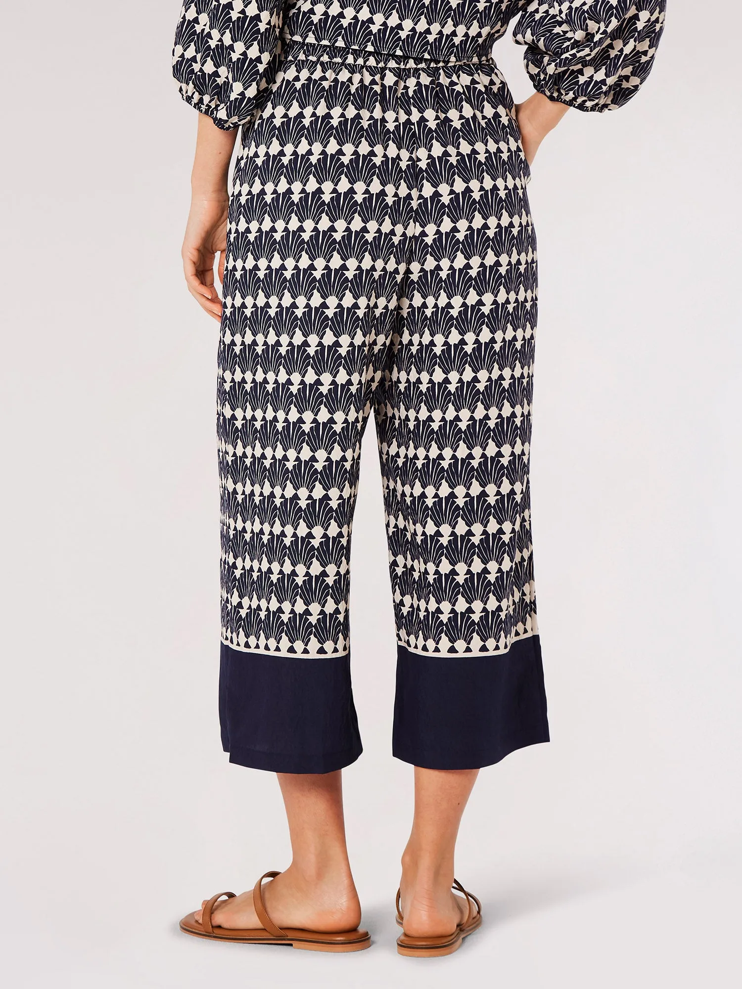 Shell Geo Border Culottes