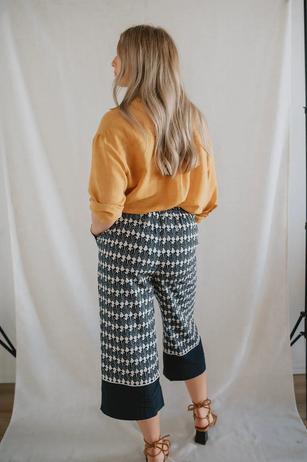 Shell Geo Border Culottes