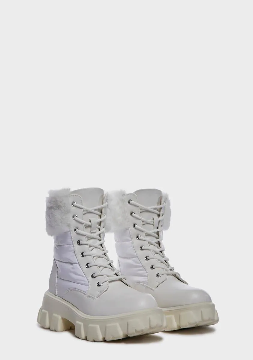 Trendy Icy Combat Boots