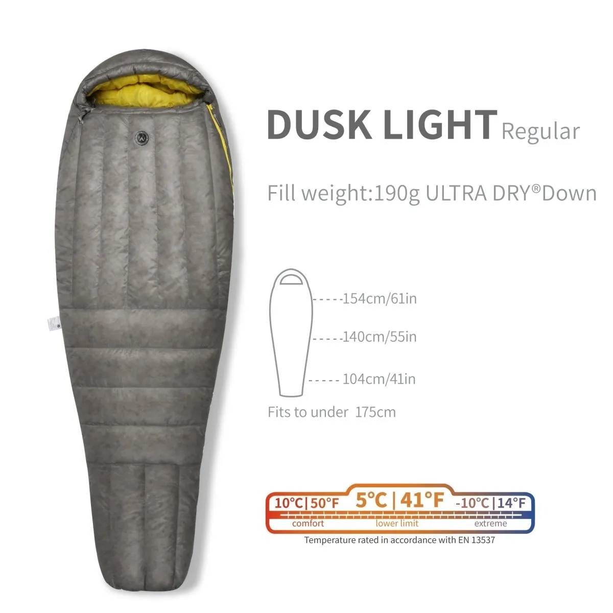 Dusk Series AEGISMAX Ultra-Light 800fp Nylon 7D Sleeping Bag