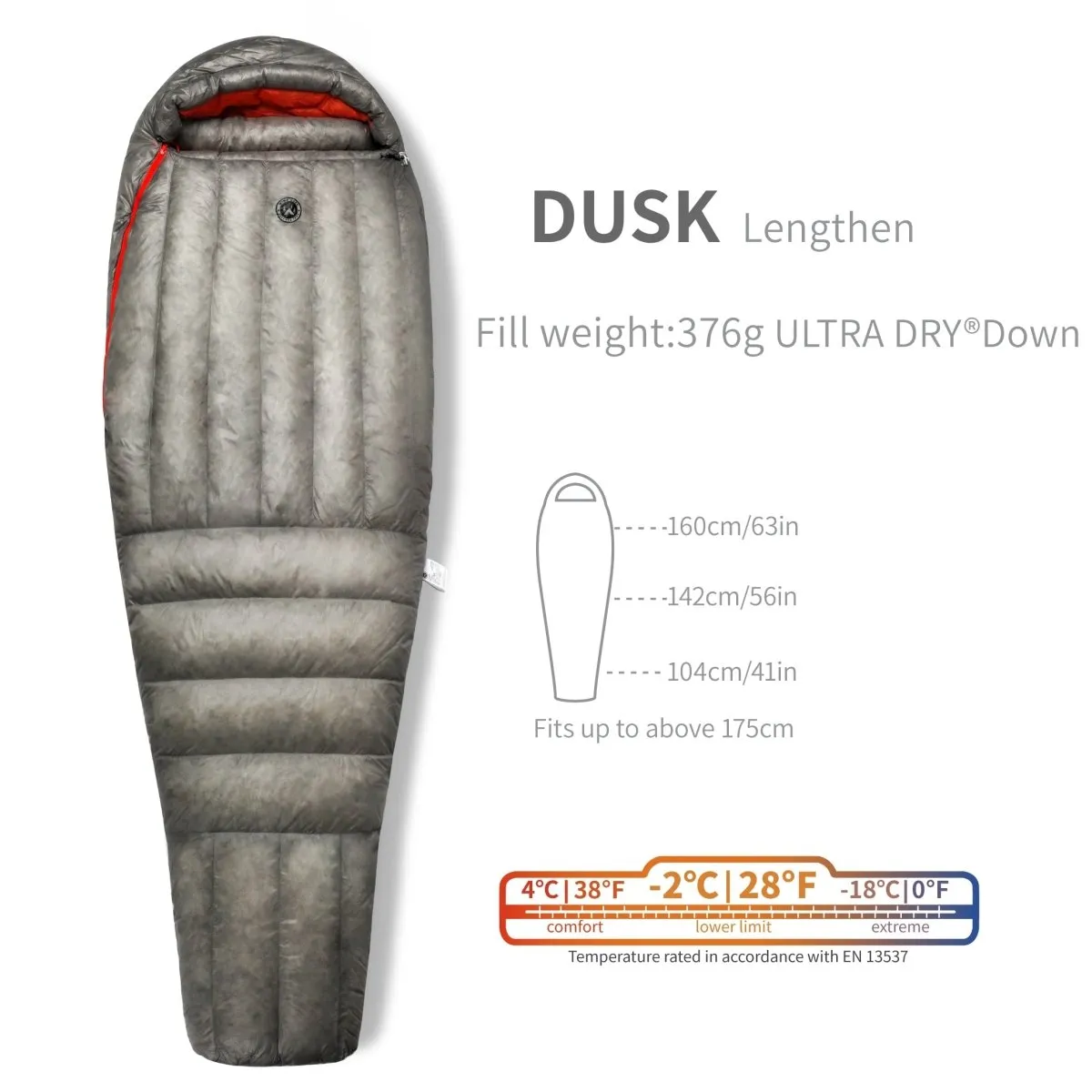 Dusk Series AEGISMAX Ultra-Light 800fp Nylon 7D Sleeping Bag