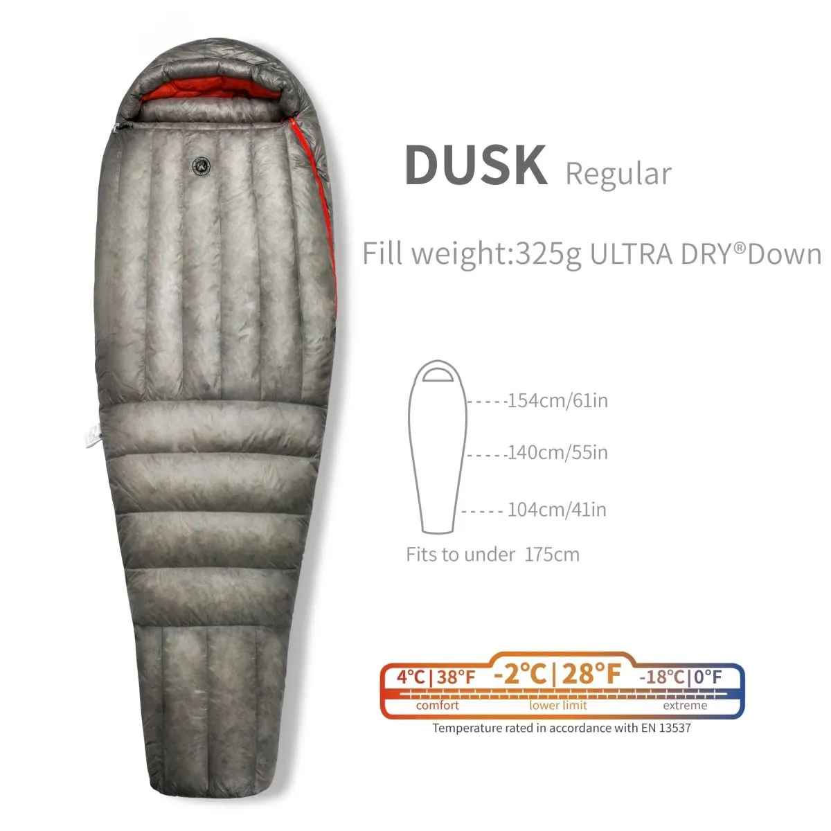 Dusk Series AEGISMAX Ultra-Light 800fp Nylon 7D Sleeping Bag