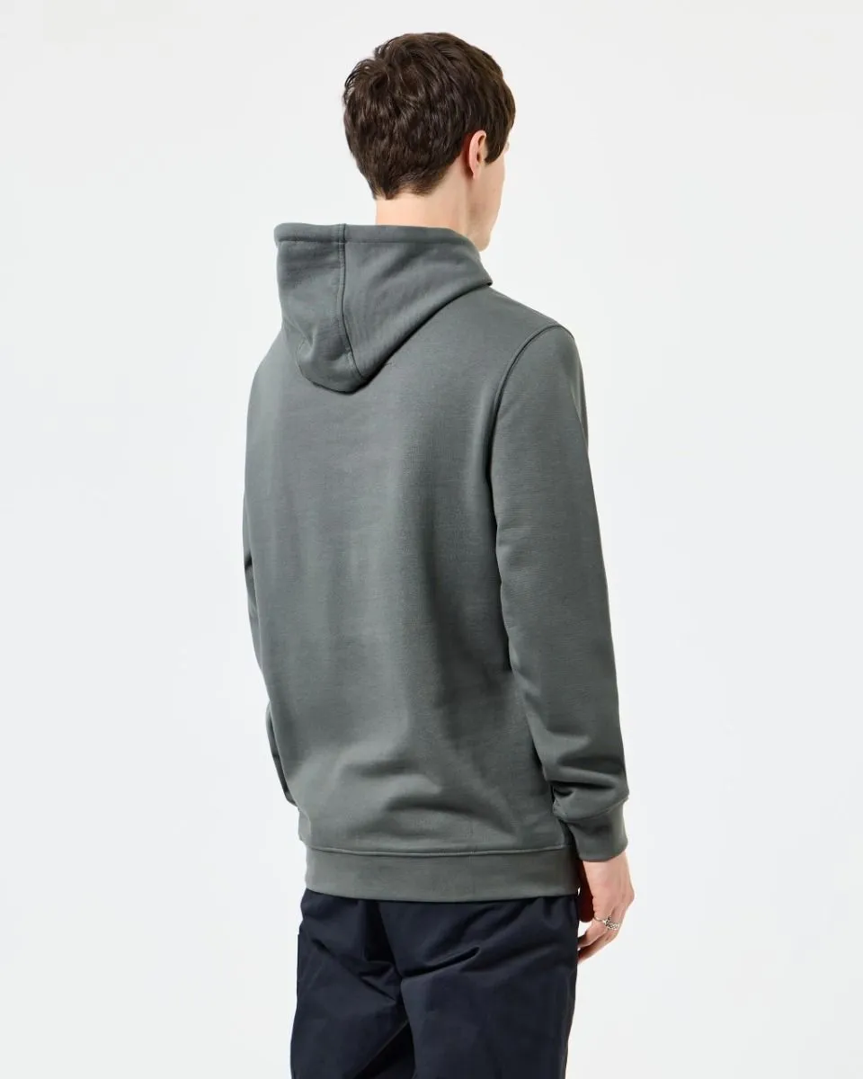 Weekend Offender Ribbe Overhead Badge Hooded Sweatshirt Zinc