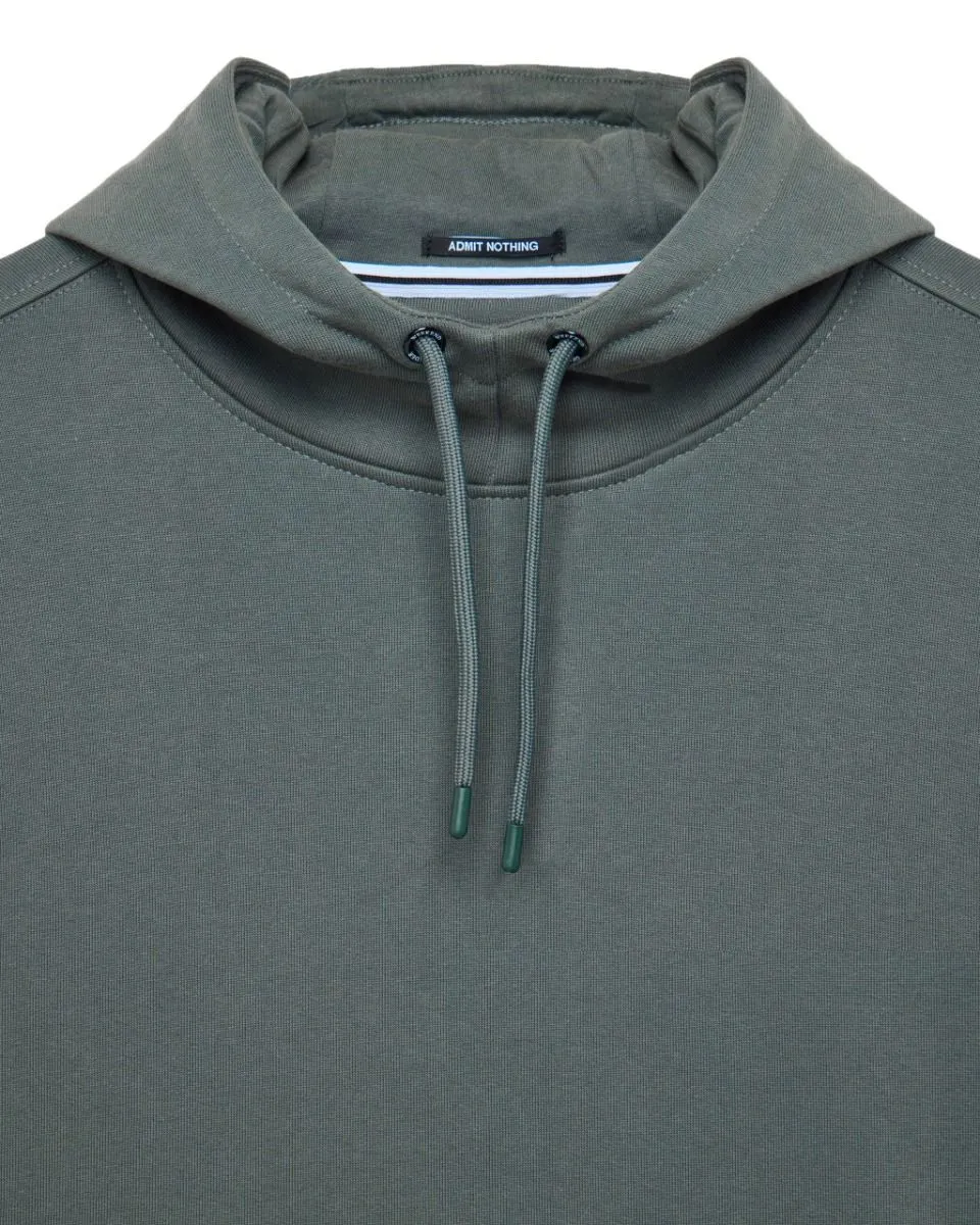 Weekend Offender Ribbe Overhead Badge Hooded Sweatshirt Zinc