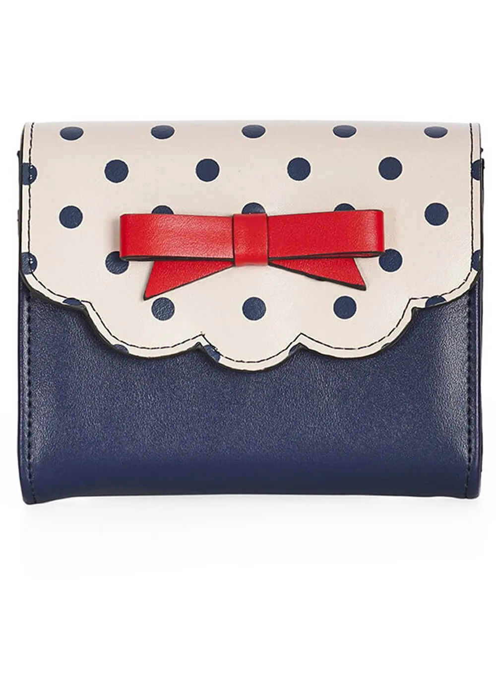 Banned Poppy Polka Black Wallet