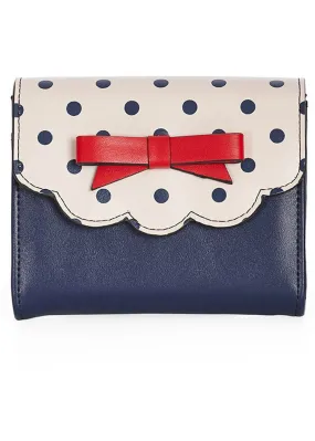 Banned Poppy Polka Black Wallet