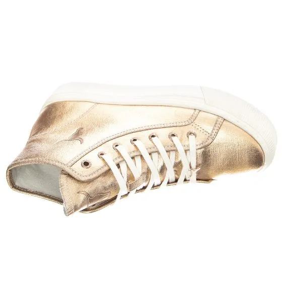 Women's Gold Metallic Runaway Shoes by Windsor Smith